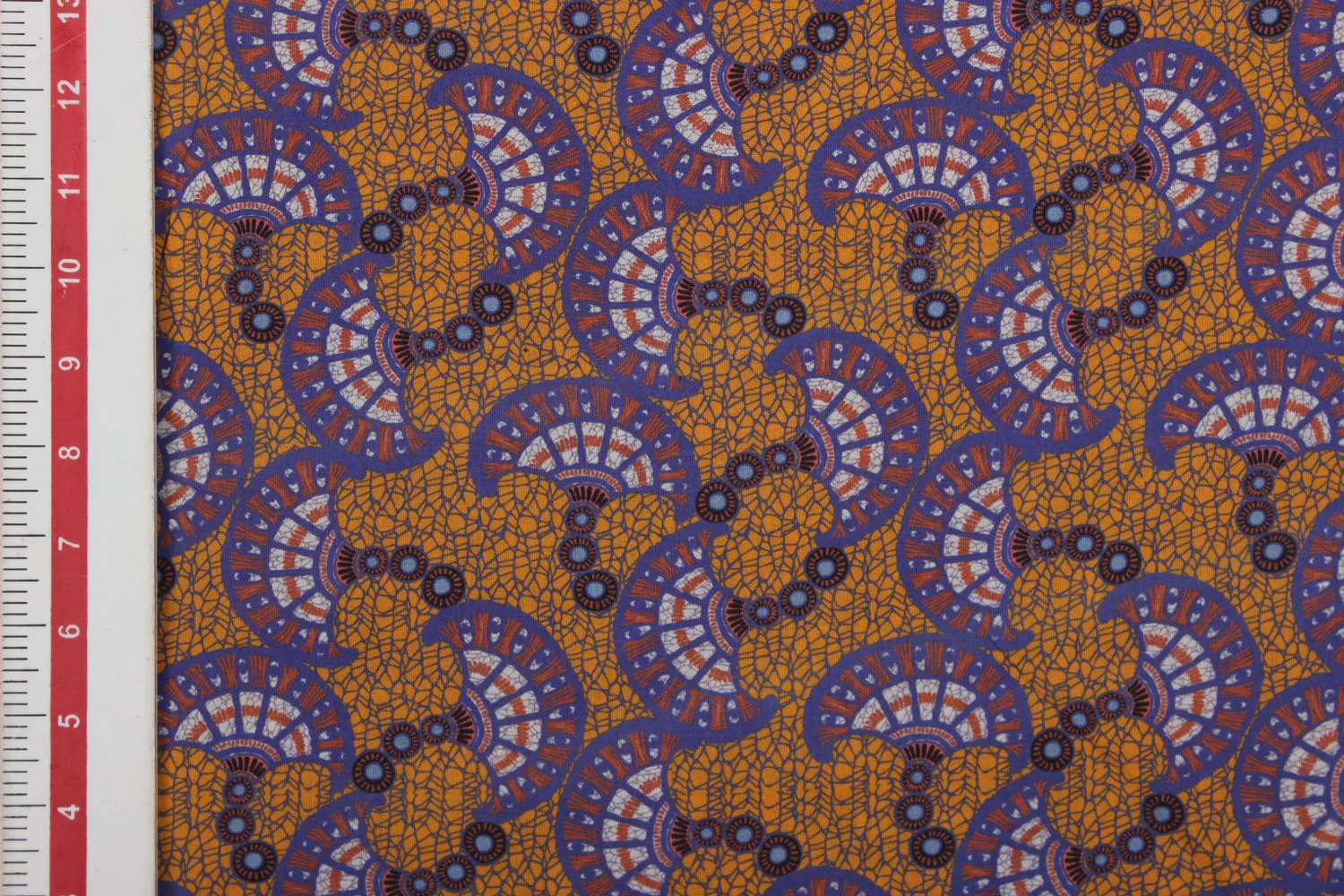 Multicolour Geometric Printed Cotton Fabric
