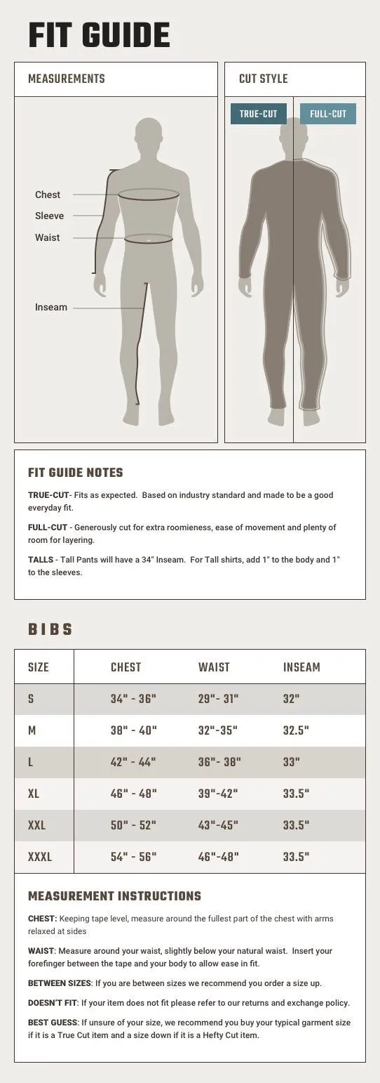 Natural Gear Uninsulated Bib