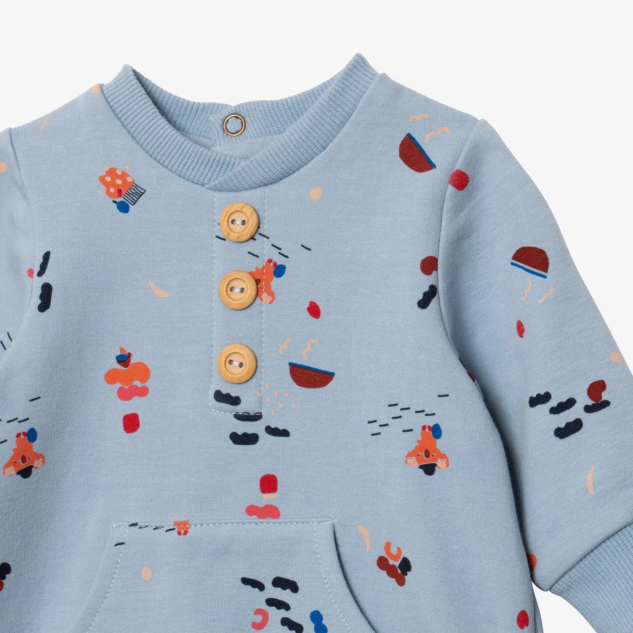 Newborn boy koala blue jumpsuit