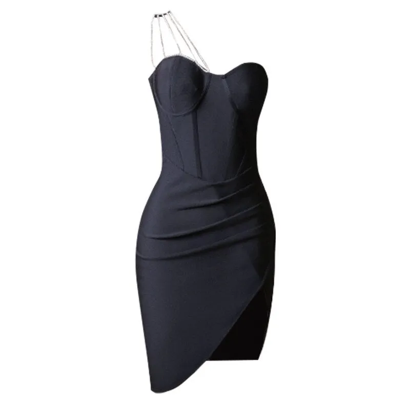 One Shoulder Backless Dress - Moscow