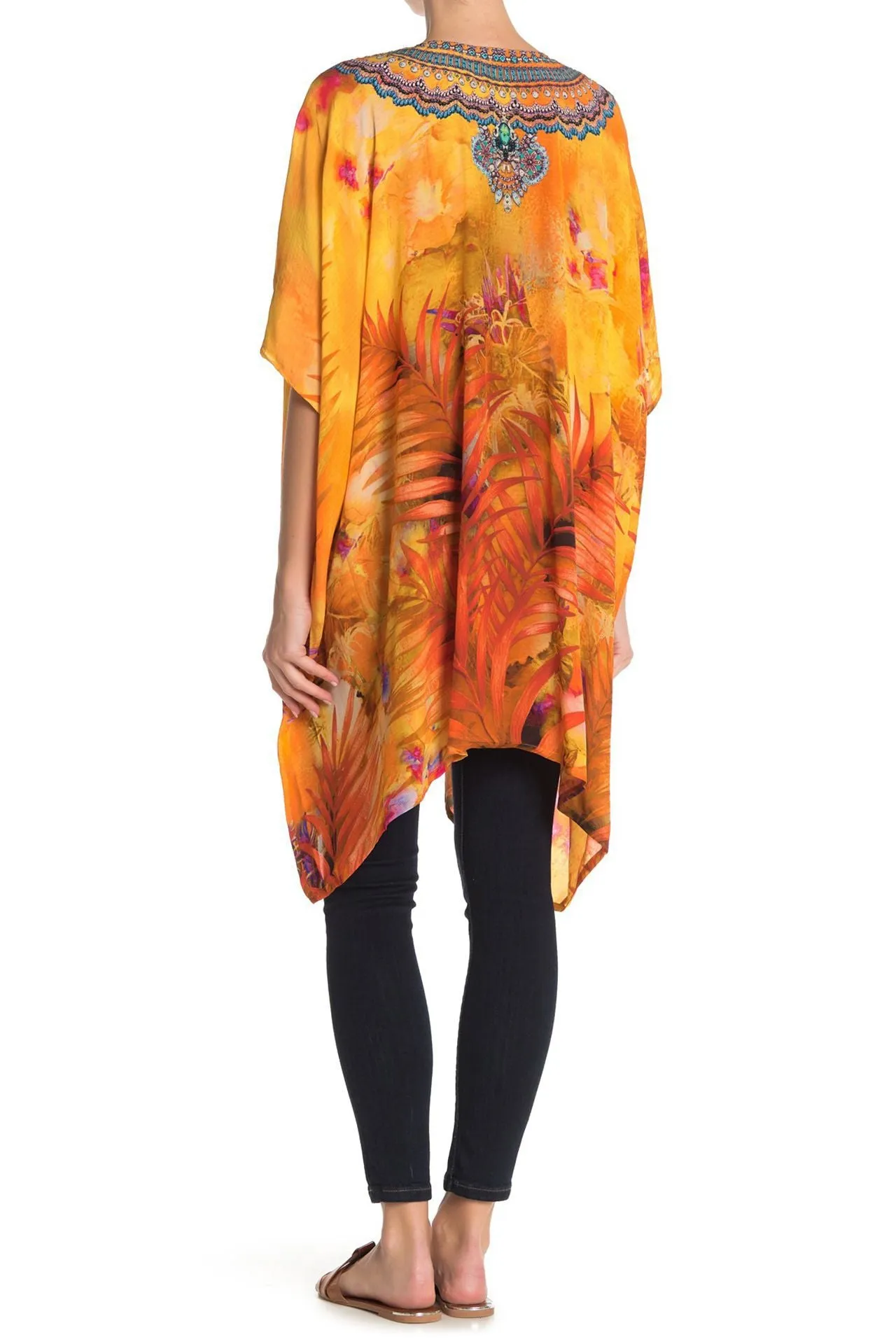 Orange Kaftan For Party