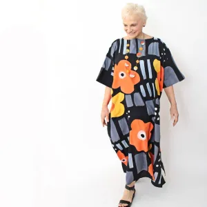 Orange Poppies Kaftan