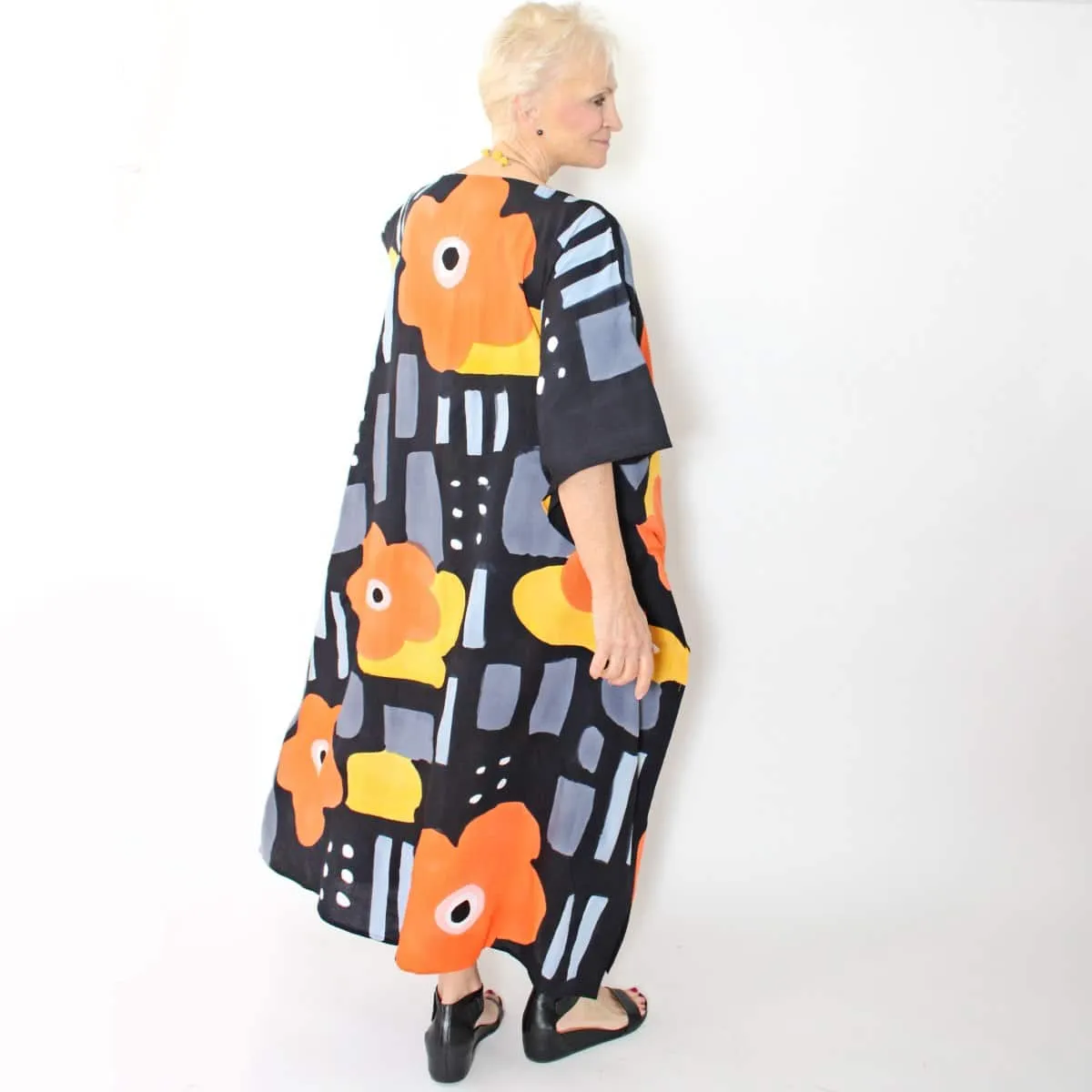 Orange Poppies Kaftan