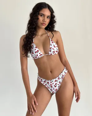 Pami Bikini Top in Cherries