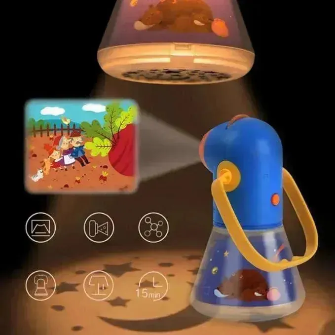 Premium Projector Storybook With In-built Torch