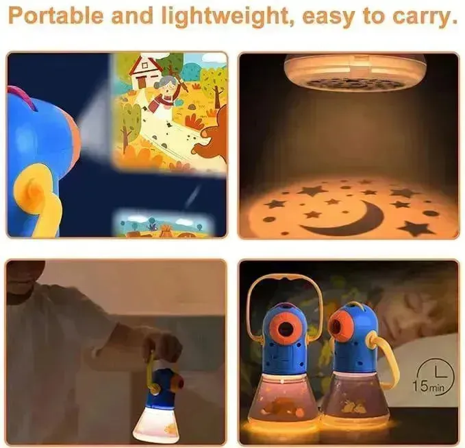 Premium Projector Storybook With In-built Torch
