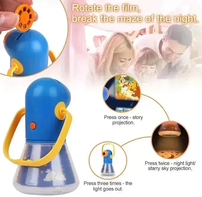 Premium Projector Storybook With In-built Torch