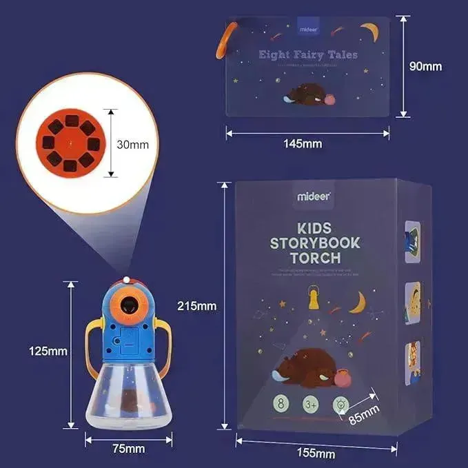 Premium Projector Storybook With In-built Torch