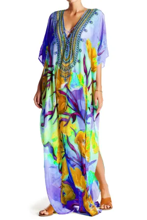 Purple Caftan Dress for Women