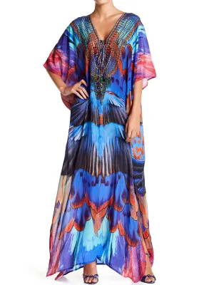 Purple Kaftan Dress Women