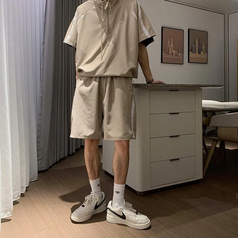 Quick Dry Colorblock Sweatshirt & Shorts