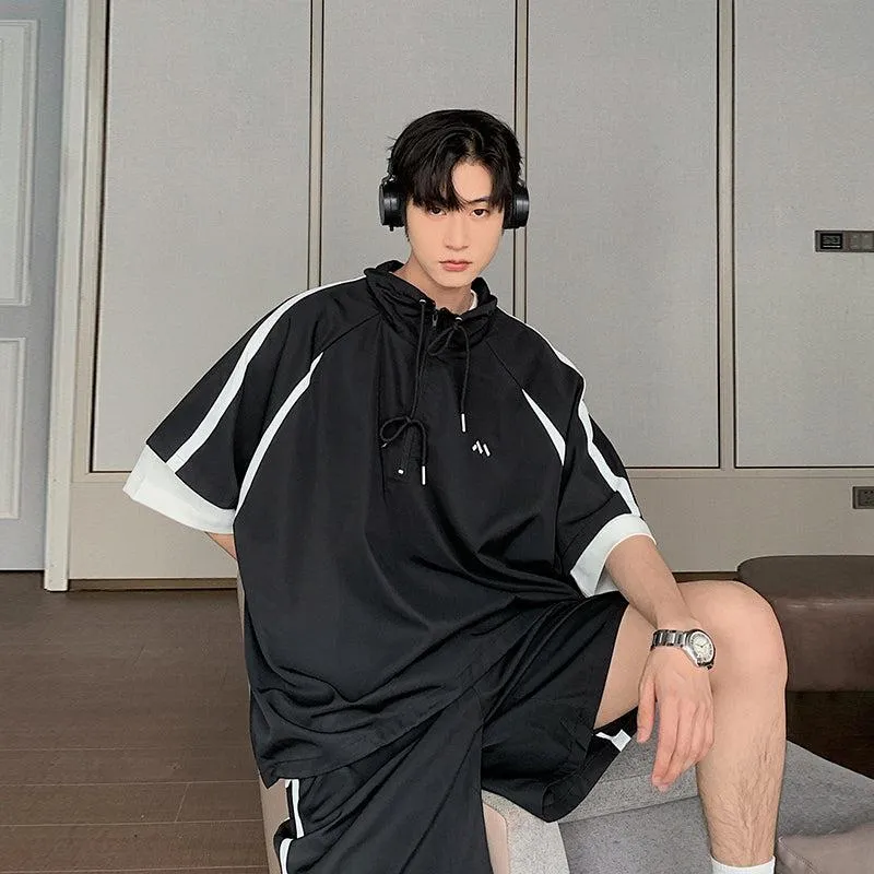 Quick Dry Colorblock Sweatshirt & Shorts