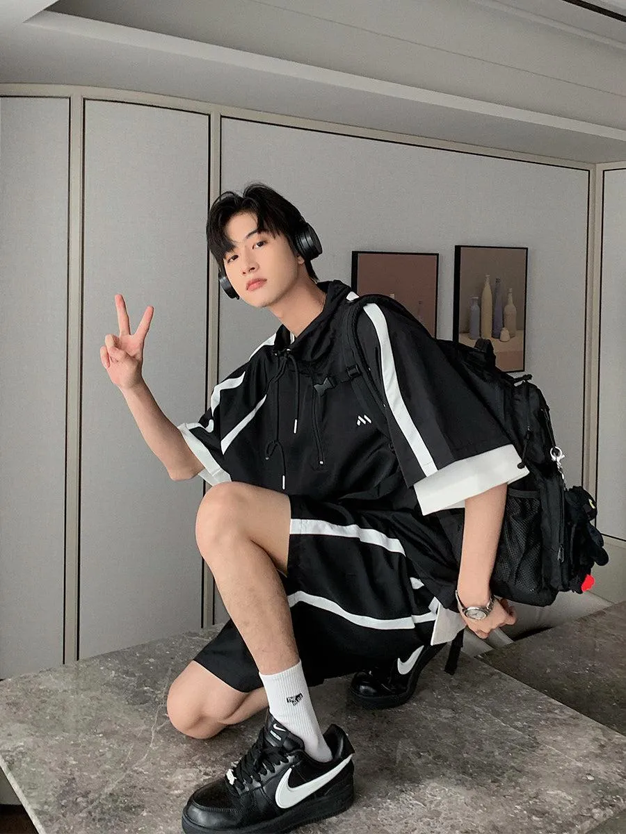 Quick Dry Colorblock Sweatshirt & Shorts