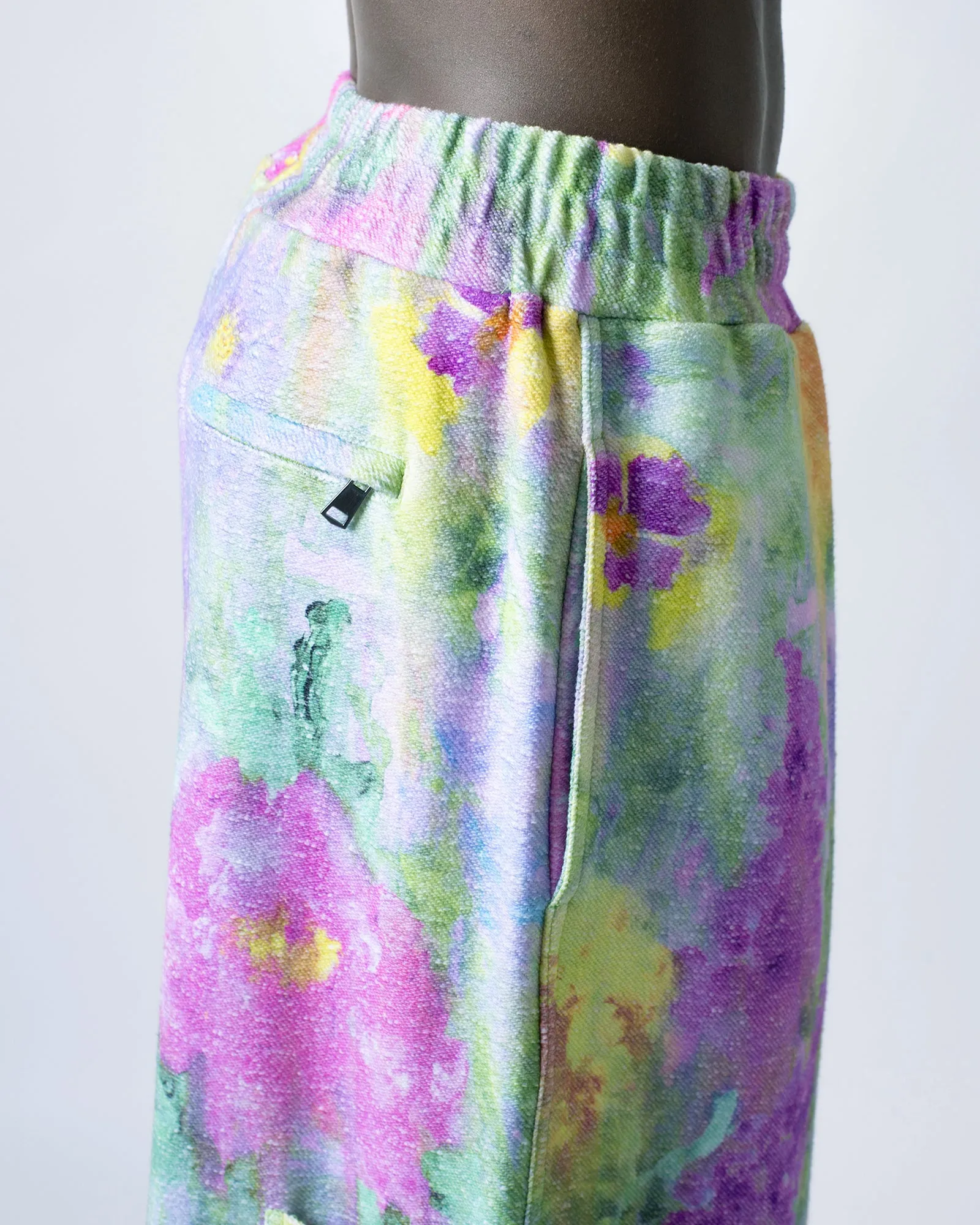 "Nordic garden" french terry baggy joggers