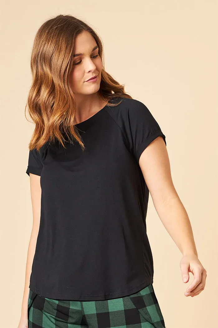 Relaxed Long Sleeve Harem Set   T-Shirt (4-piece Set)