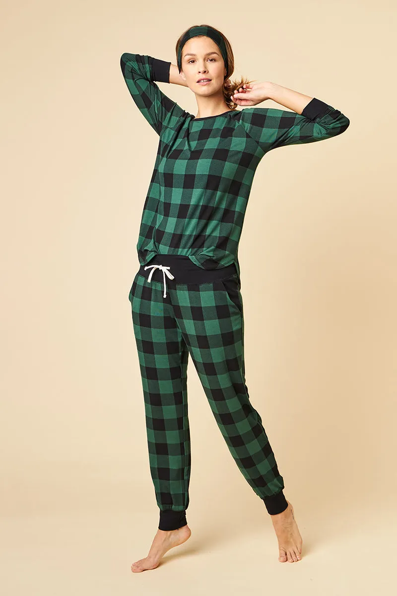 Relaxed Long Sleeve Harem Set   T-Shirt (4-piece Set)
