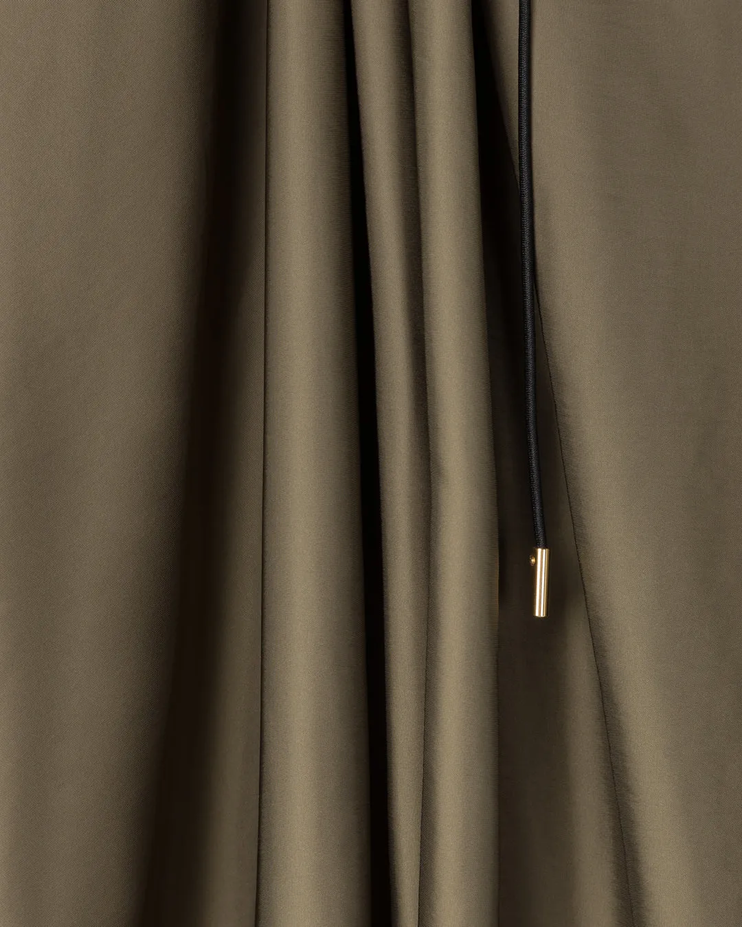 RUCHED NECKLINE KAFTAN - KHAKI