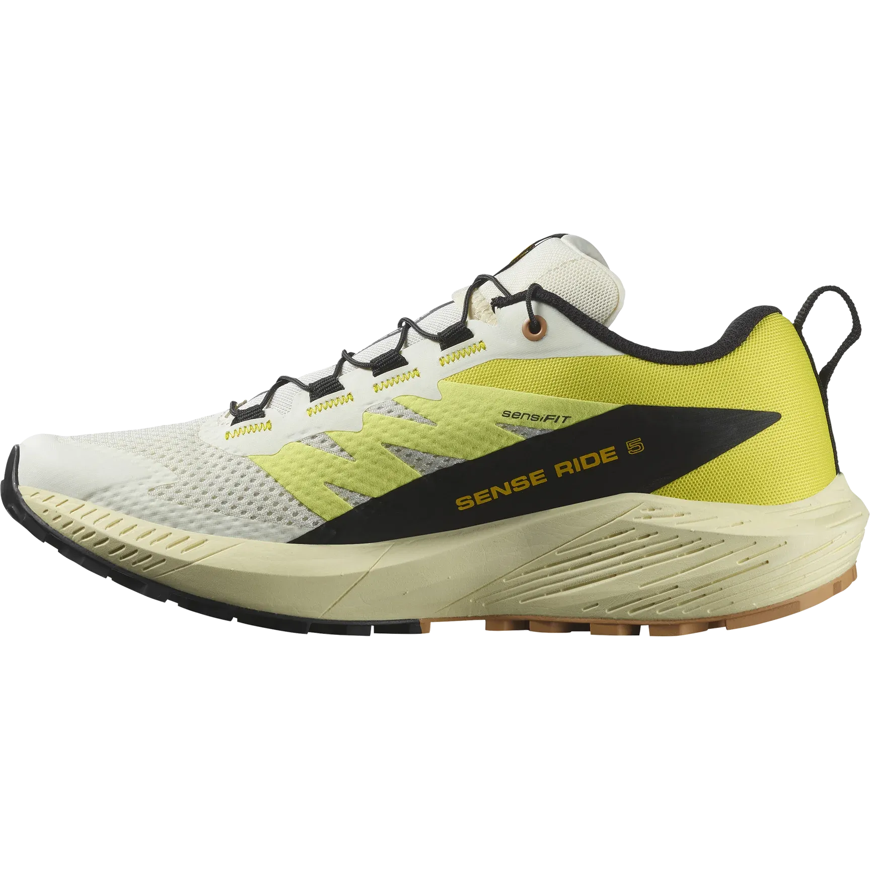 Salomon Sense Ride 5 Shoes (Women's) Vanilla Ice Sulphur Spring Black
