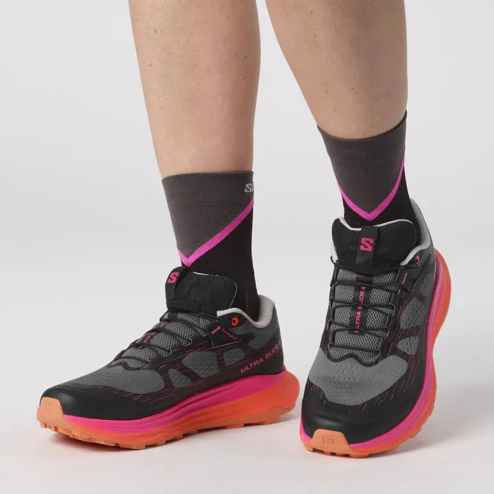 Salomon Ultra Glide 2 Shoes (Women's) Plum Kitten Black Pink Glow