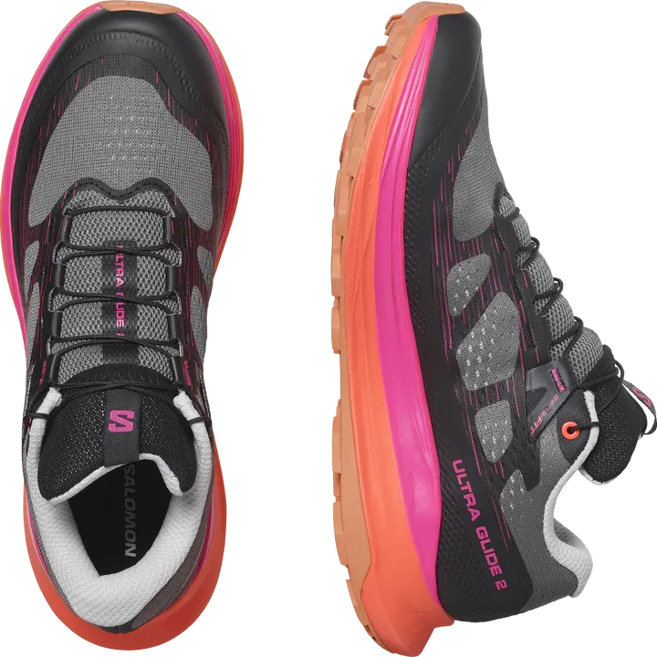 Salomon Ultra Glide 2 Shoes (Women's) Plum Kitten Black Pink Glow