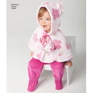 Simplicity Pattern 1564 Top, Pants, Bib, and Blanket Wrap