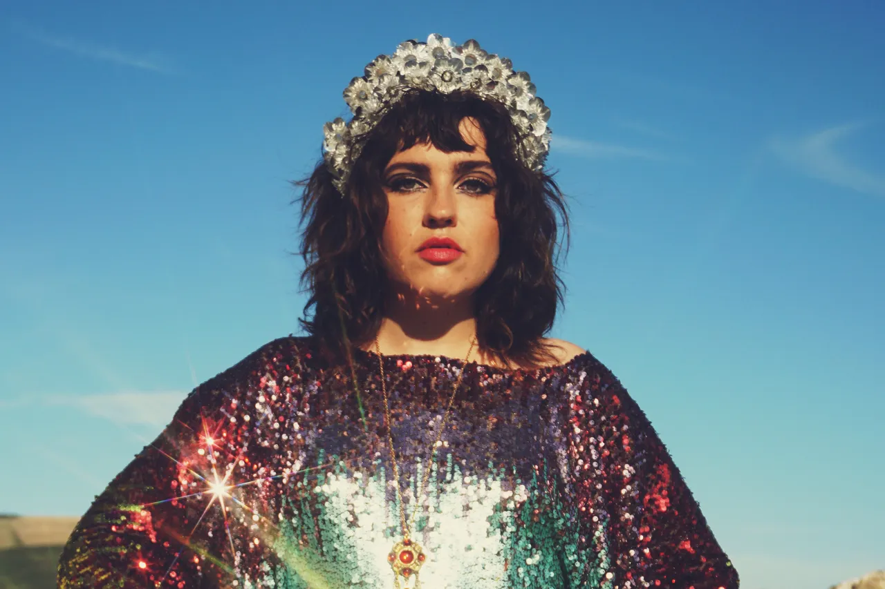Siren Sequins - matte mint, baby pink, red and gold  - ROUND Neck