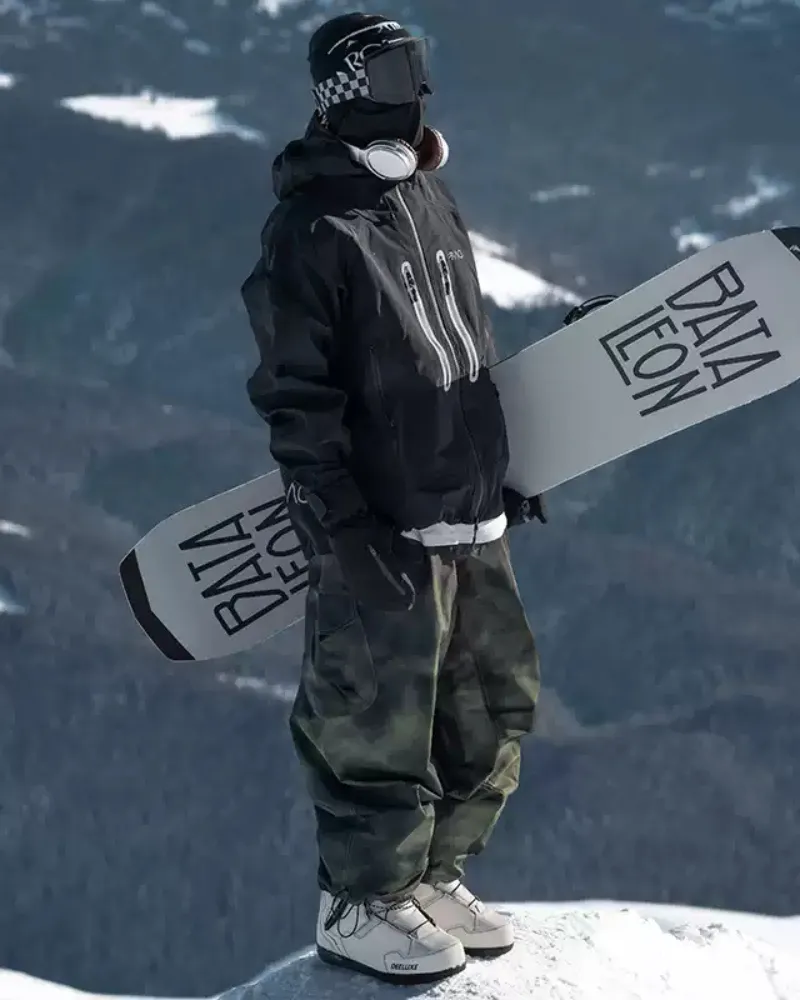 Ski Wear Snowboard Camo Oversize Snow Pants