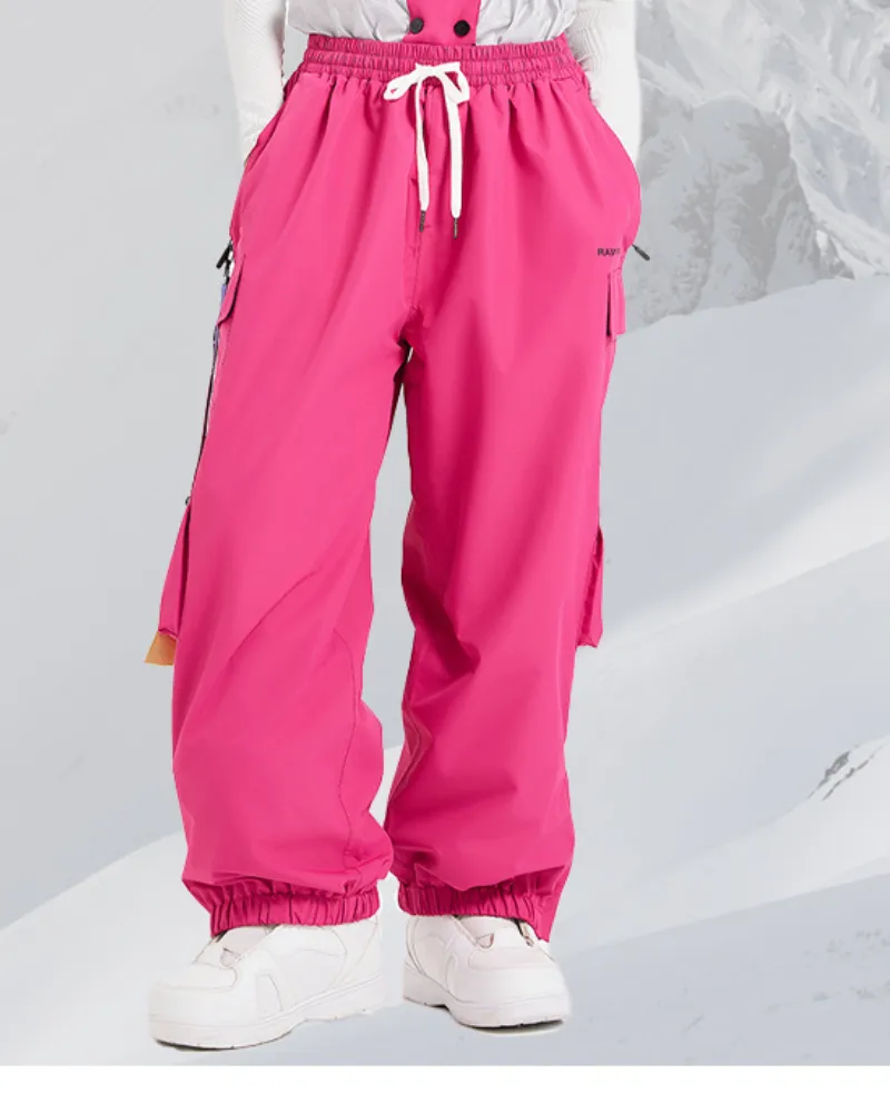 Ski Wear Snowboard Waterproof Cargo Unisex Snow Pants