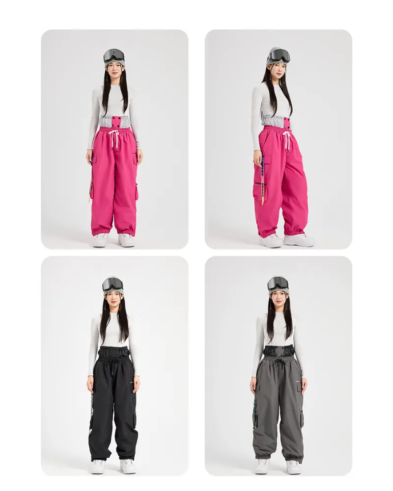 Ski Wear Snowboard Waterproof Cargo Unisex Snow Pants