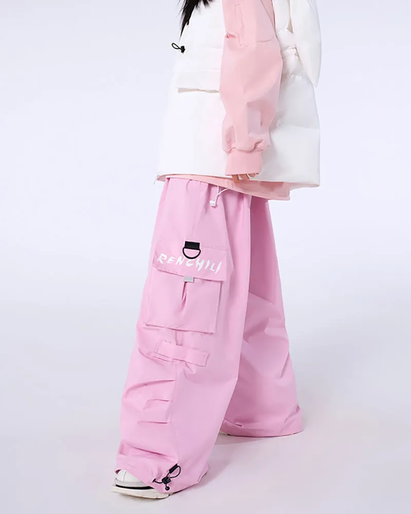 Ski Wear Unisex Thick Baggy Snow Pants
