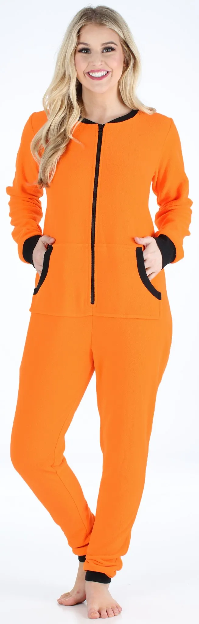 Sleepyheads Women’s Fleece Non-Footed Solid Color Onesie Pajamas Jumpsuit