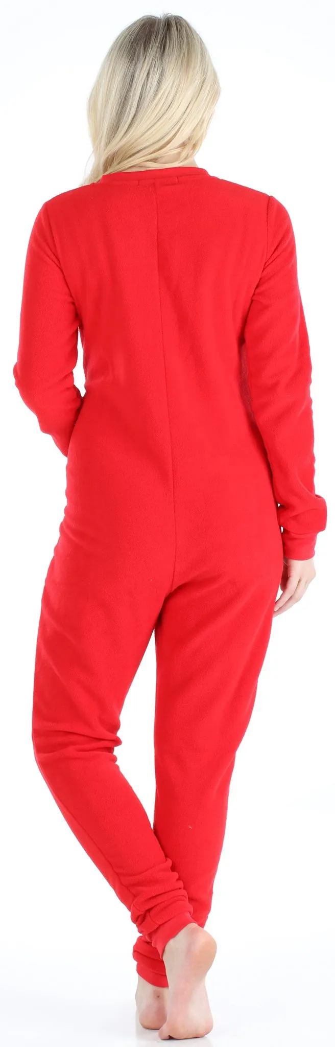 Sleepyheads Women’s Fleece Non-Footed Solid Color Onesie Pajamas Jumpsuit