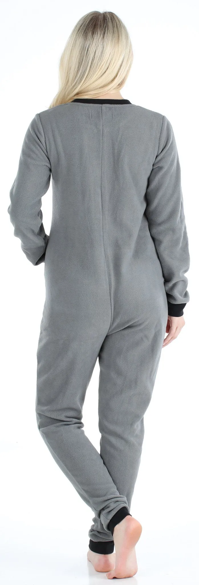 Sleepyheads Women’s Fleece Non-Footed Solid Color Onesie Pajamas Jumpsuit