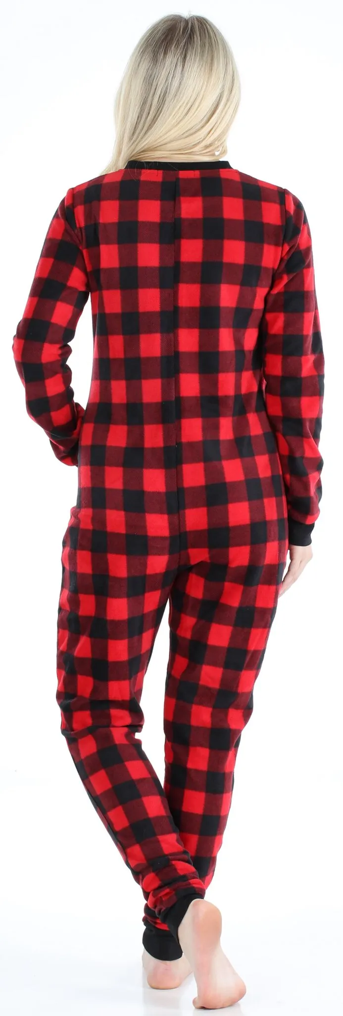 Sleepyheads Women’s Fleece Non-Footed Solid Color Onesie Pajamas Jumpsuit