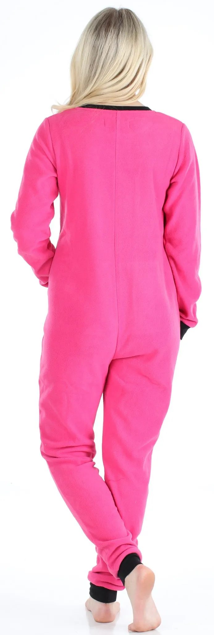 Sleepyheads Women’s Fleece Non-Footed Solid Color Onesie Pajamas Jumpsuit