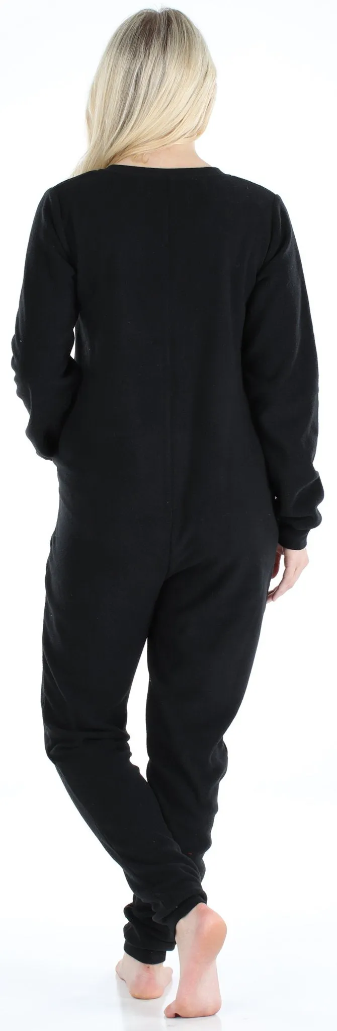 Sleepyheads Women’s Fleece Non-Footed Solid Color Onesie Pajamas Jumpsuit