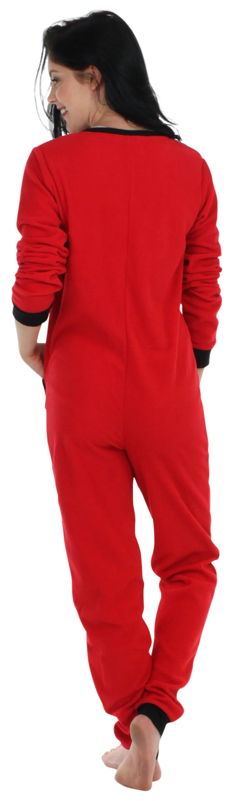 Sleepyheads Women’s Fleece Non-Footed Solid Color Onesie Pajamas Jumpsuit