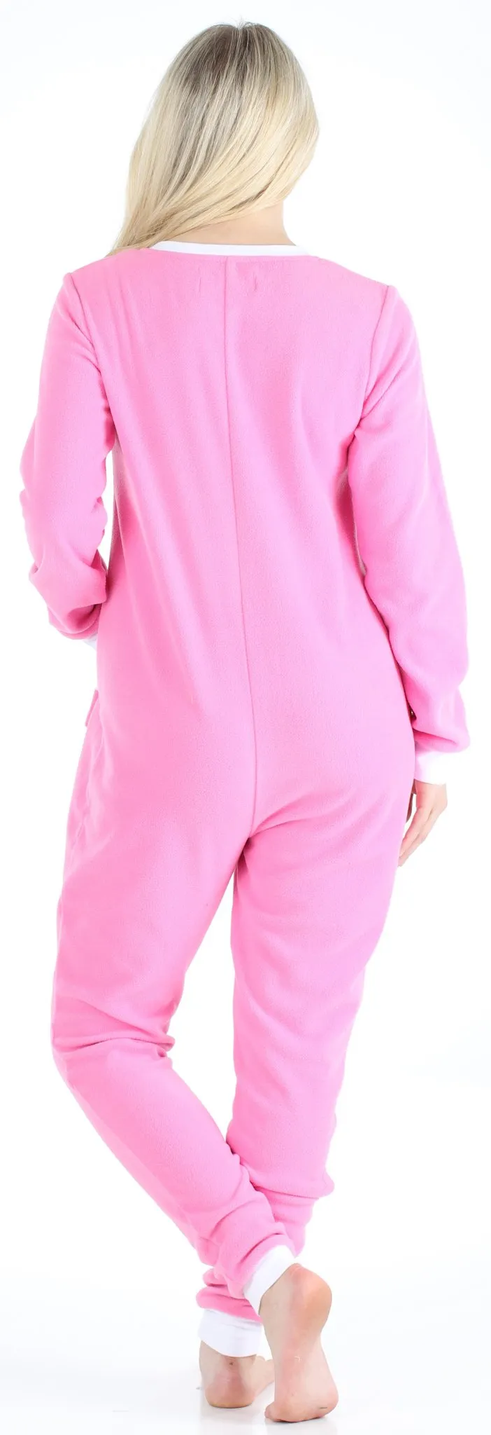 Sleepyheads Women’s Fleece Non-Footed Solid Color Onesie Pajamas Jumpsuit