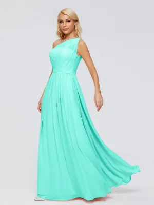Spa Bridesmaid Dresses Arabella One Shoulder Sash Bridesmaid Dresses