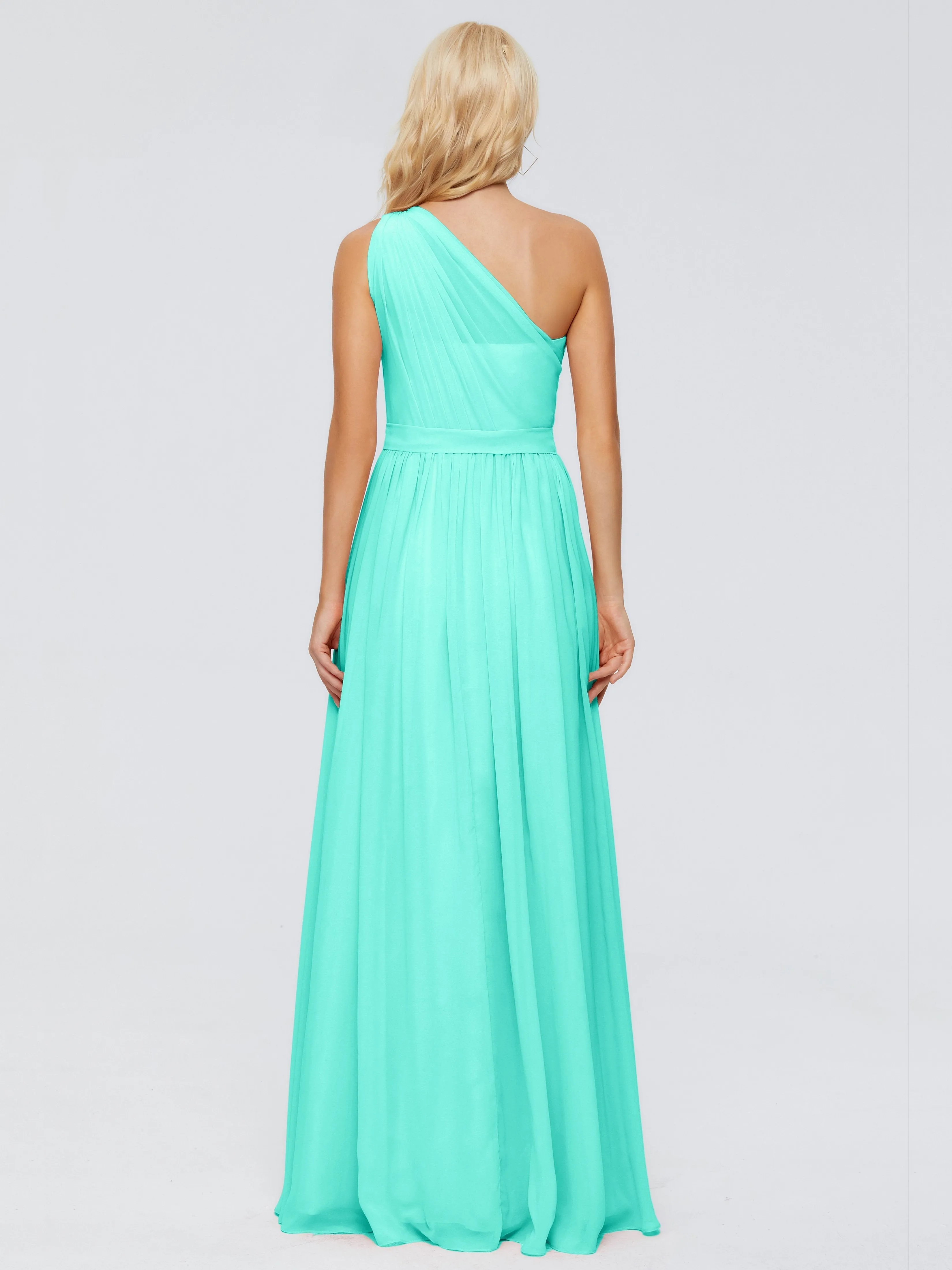 Spa Bridesmaid Dresses Arabella One Shoulder Sash Bridesmaid Dresses