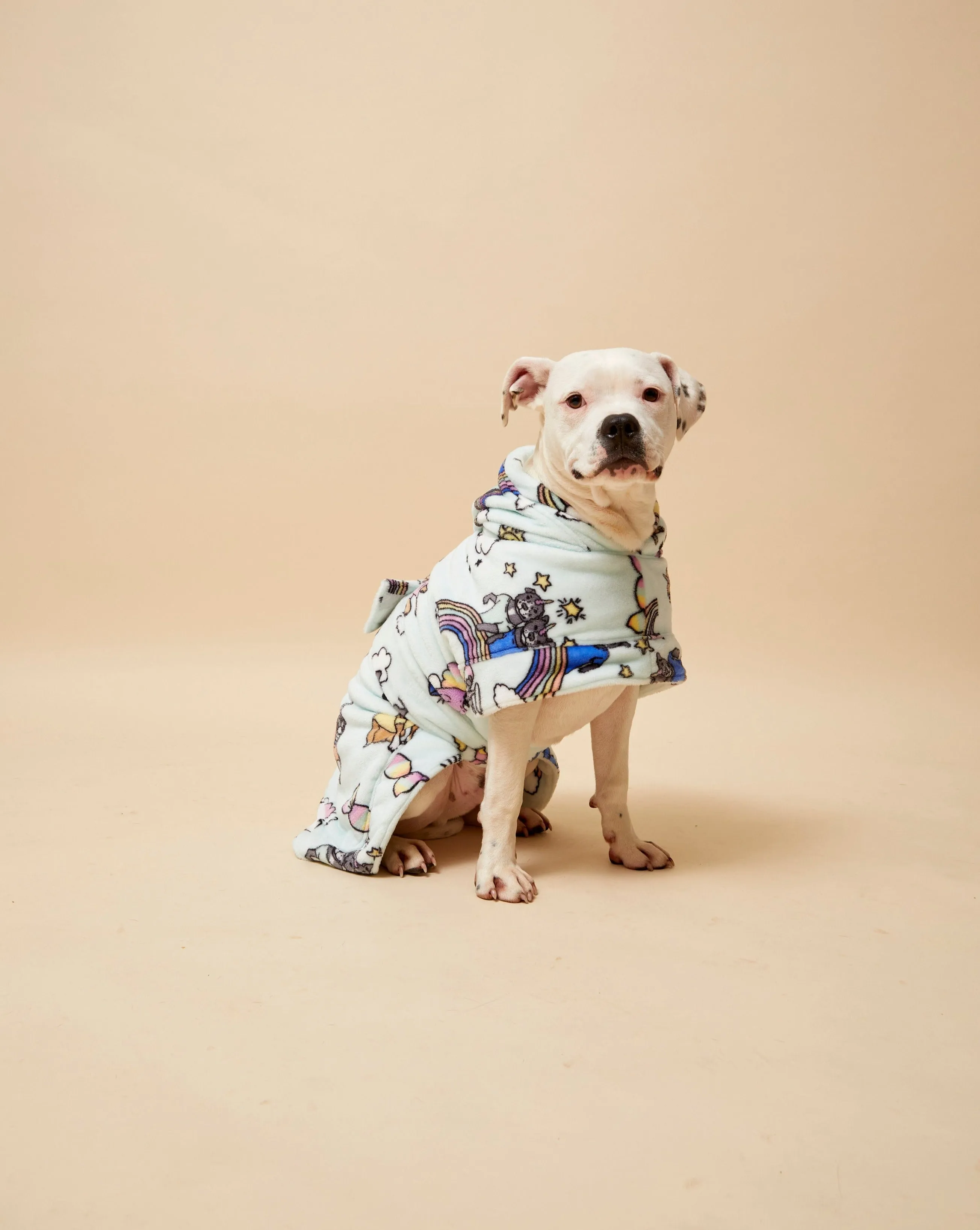 Stafficorns and Rainbows Dog Robe