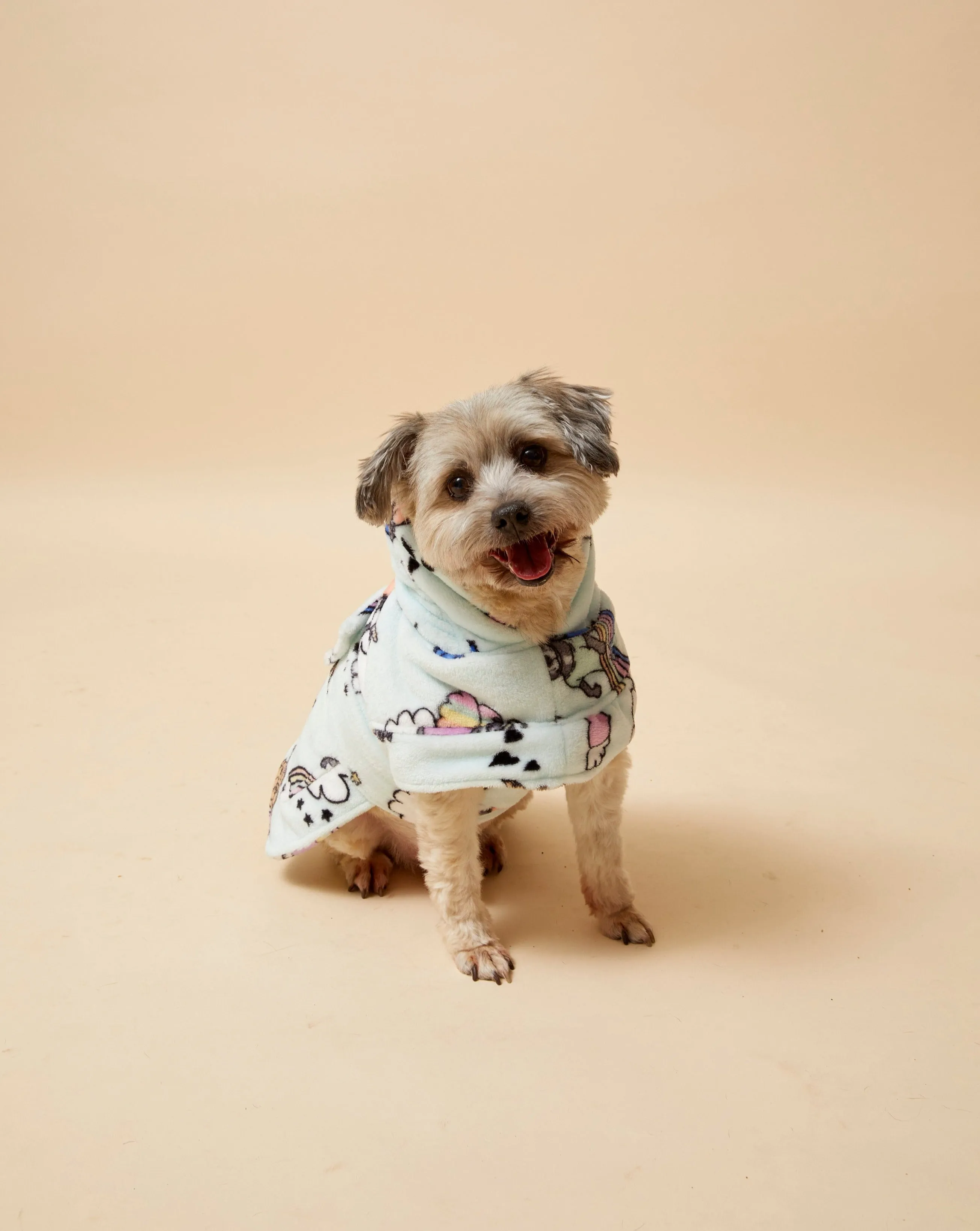 Stafficorns and Rainbows Dog Robe
