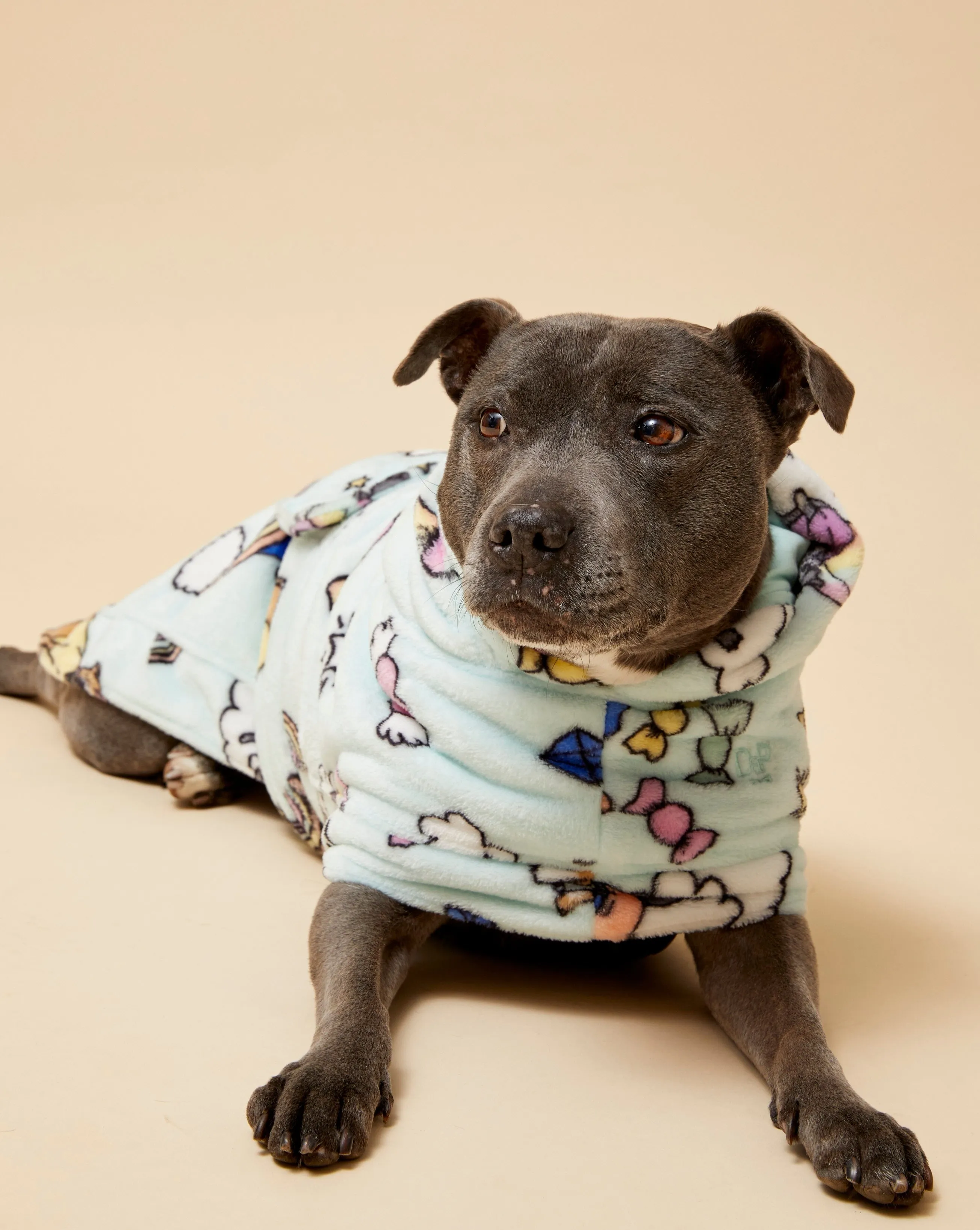 Stafficorns and Rainbows Dog Robe