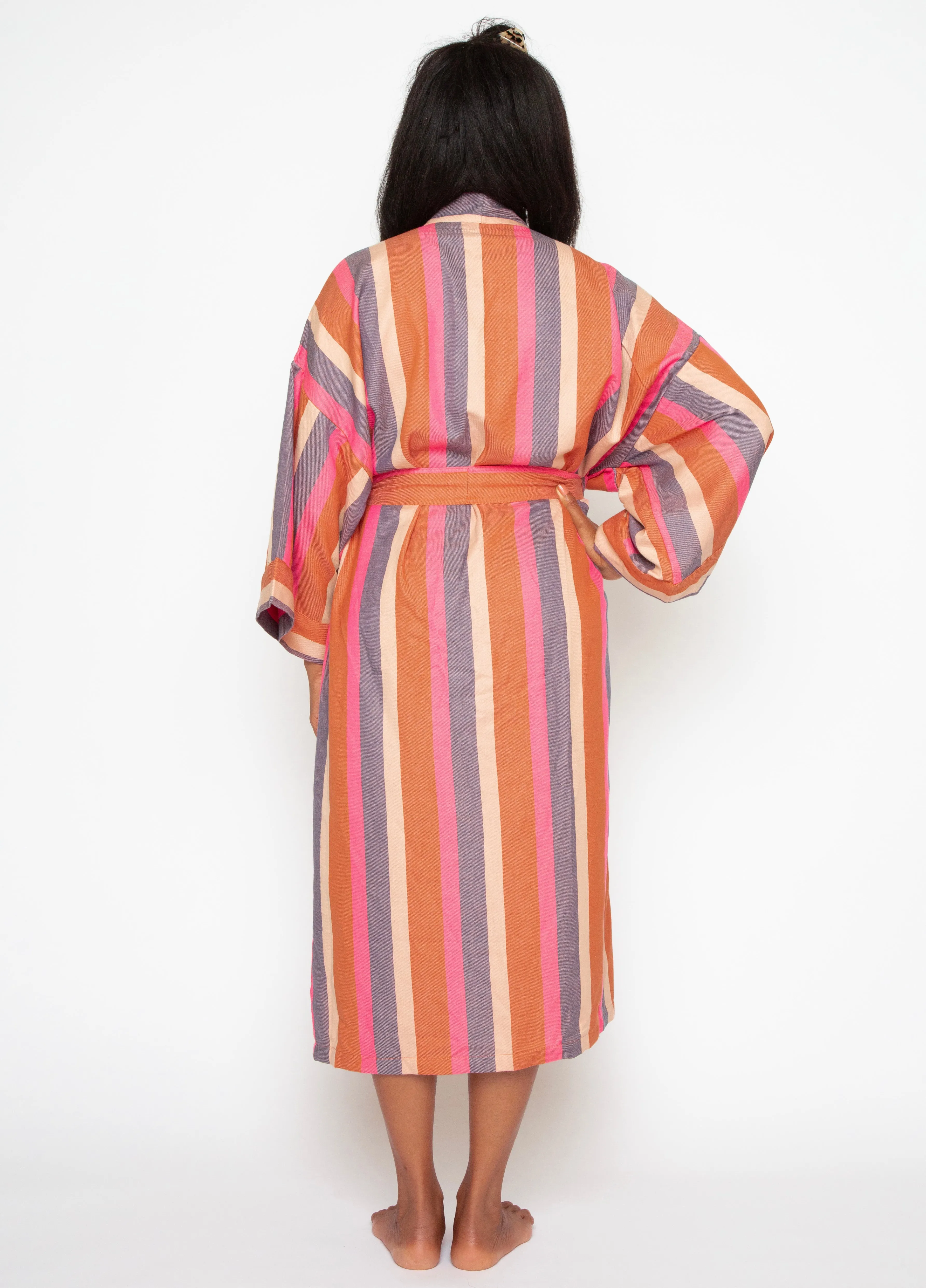 STRIPE ROBE IN DUNE