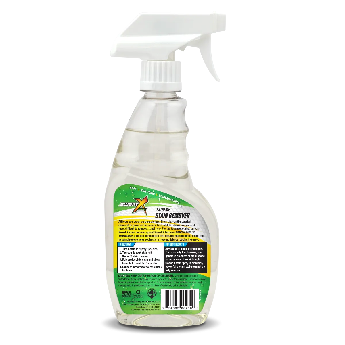 Sweat X Extreme Stain Remover Spray 16 oz