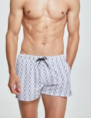 Swim Shorts 241305 with Quick-Dry in White