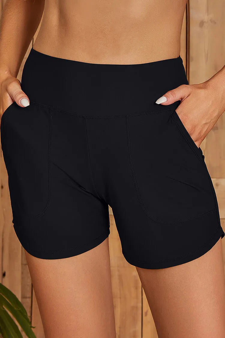 Swim Shorts 5 Inch Quick Dry Board Shorts High Waisted Swimsuits