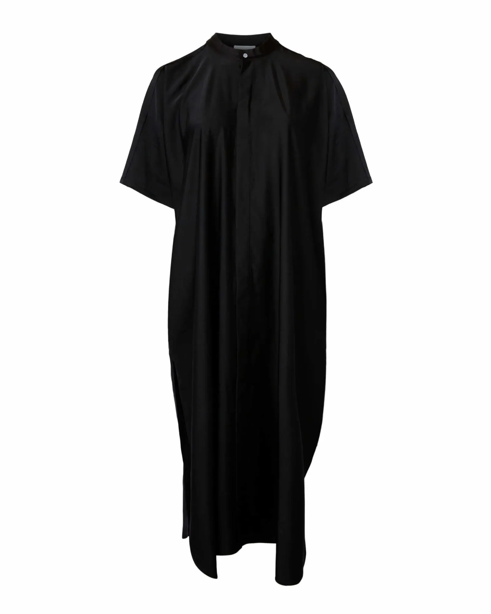 Triacetate Satinback Dress | Black