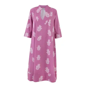 Violet Fatima Cotton Kaftan Dress
