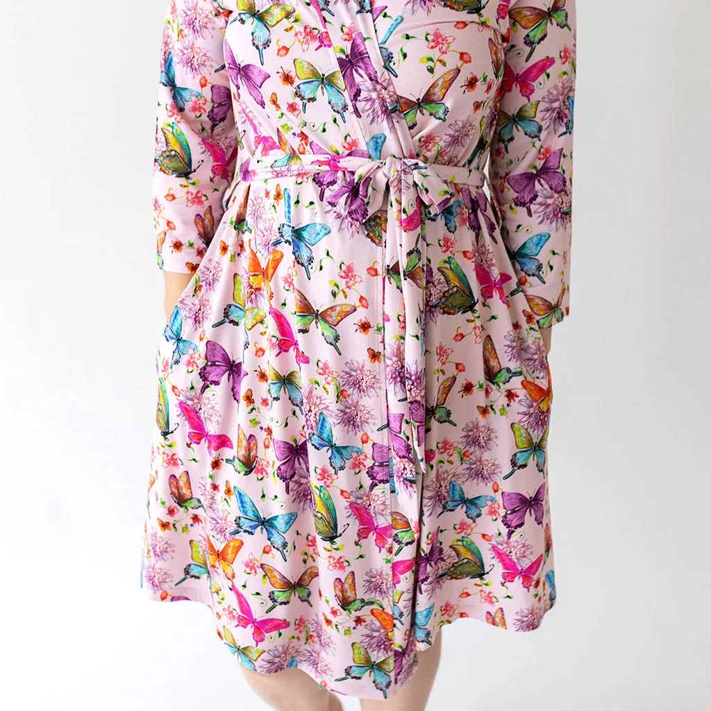 Watercolor Butterfly Robe